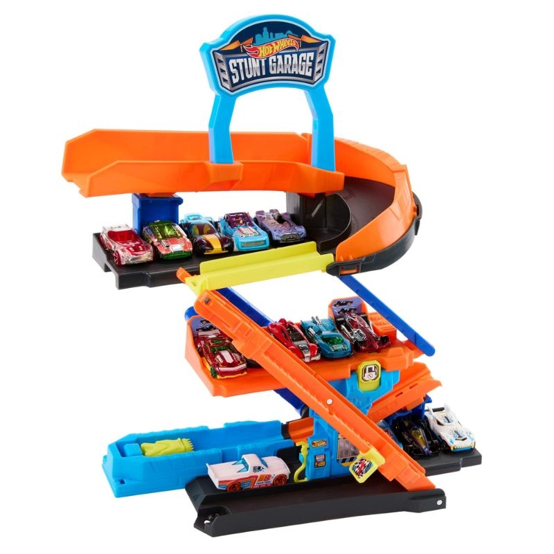 Hot wheels city multi-modular garage track 2 in 1 jhl94, , medium-null