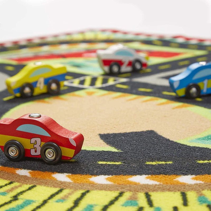 Product image: Melissa & doug 19401 around the race track rug, , medium-null