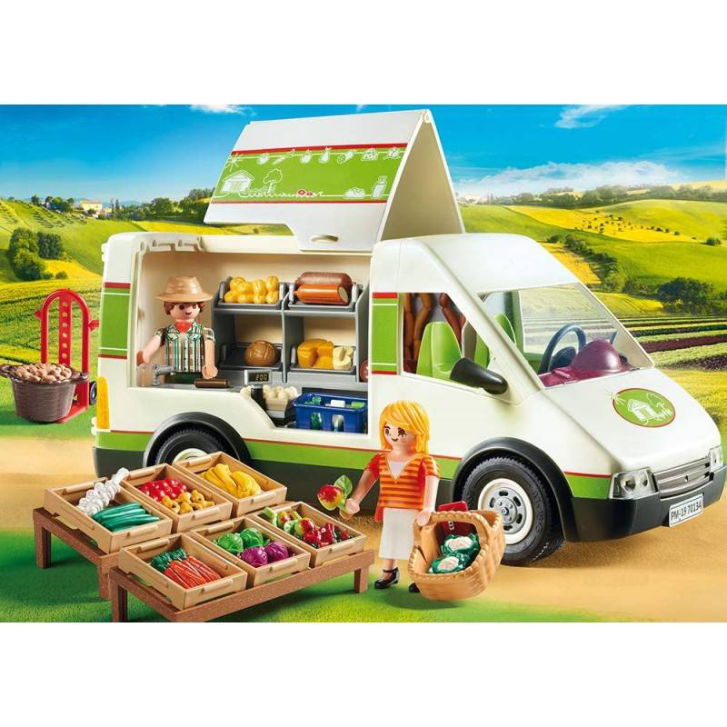 Playmobil 70134 country mobile farm market play set, , medium-null
