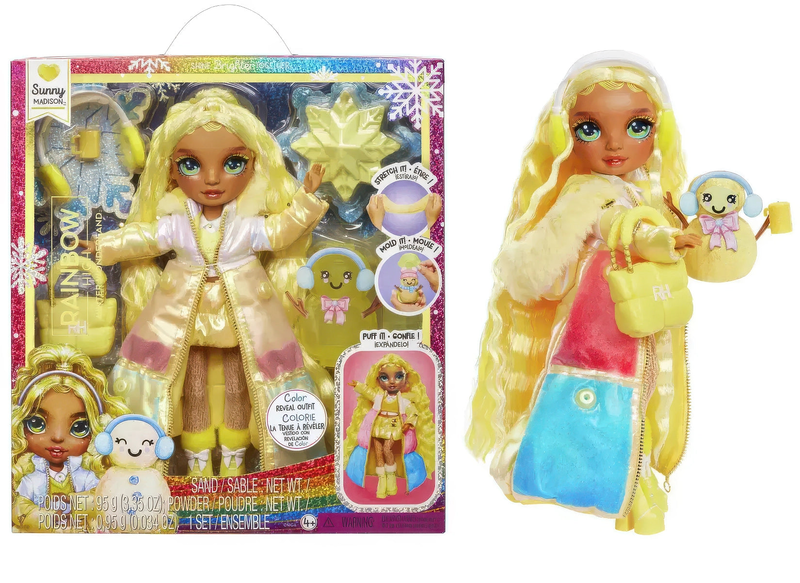 Rainbow high: winter wonderland fashion doll &ndash; sunny madison, , medium-null