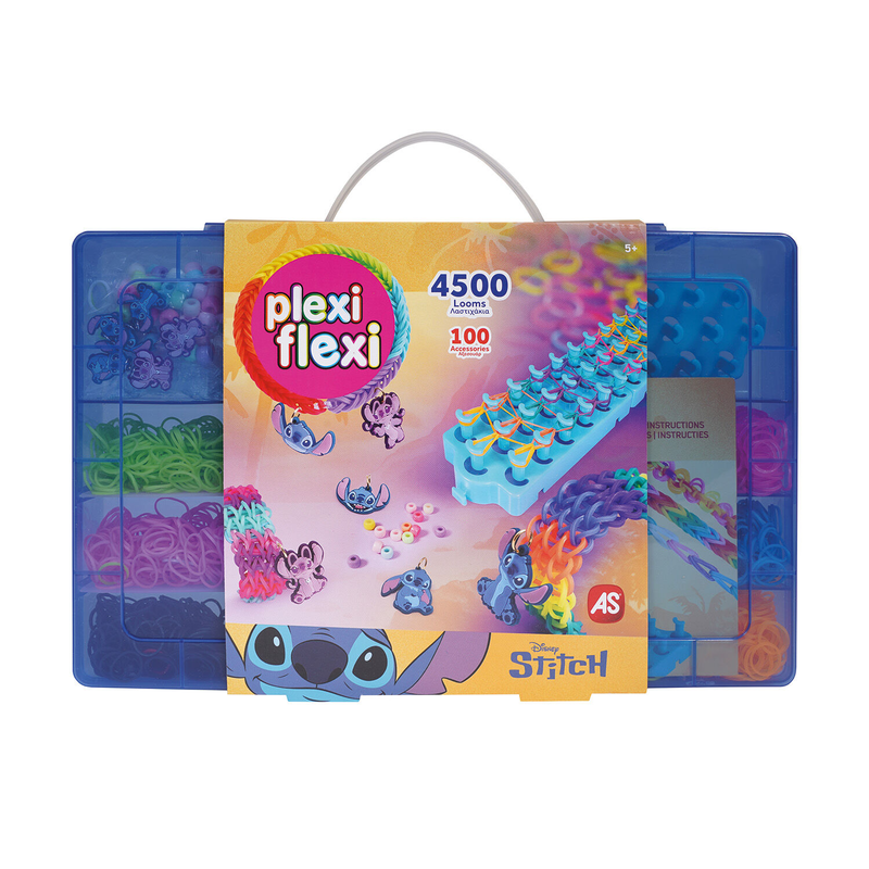As plexi flexi disney stitch large case with 4500 rubber bands & 100 accessories 5y+  25577, , medium-null