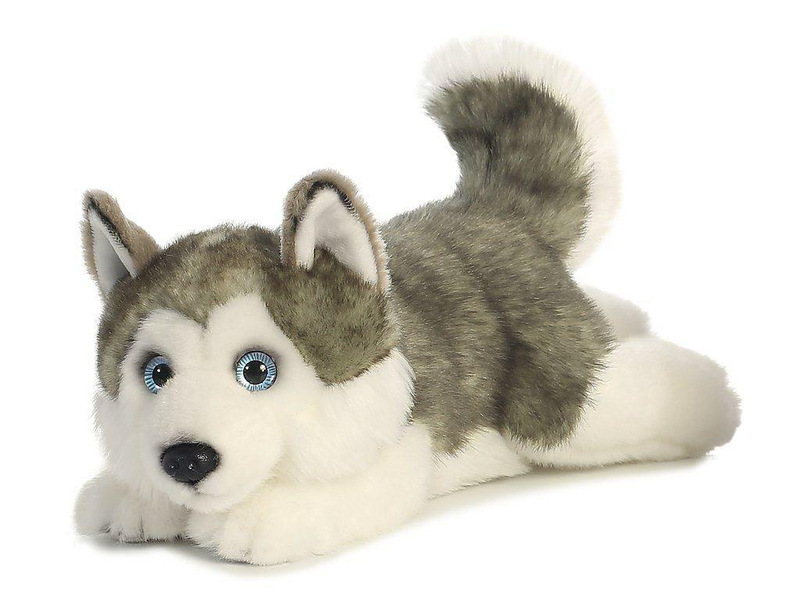 Aurora miyoni husky lying 11-inch plush, , medium-null