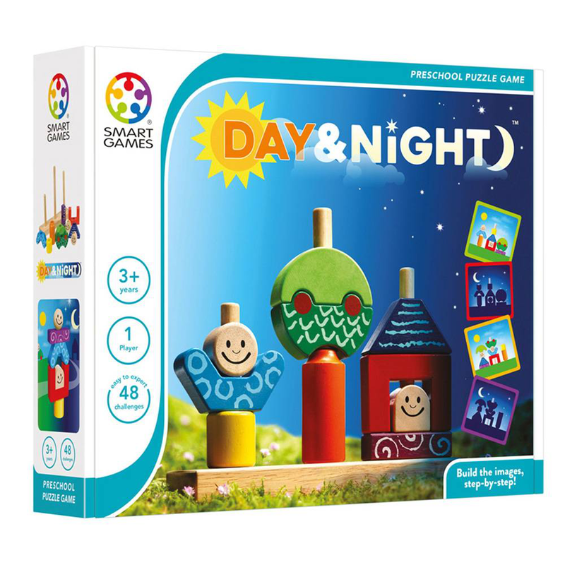 Product image: Smartgames pre-school premium wood day & night, , medium-null