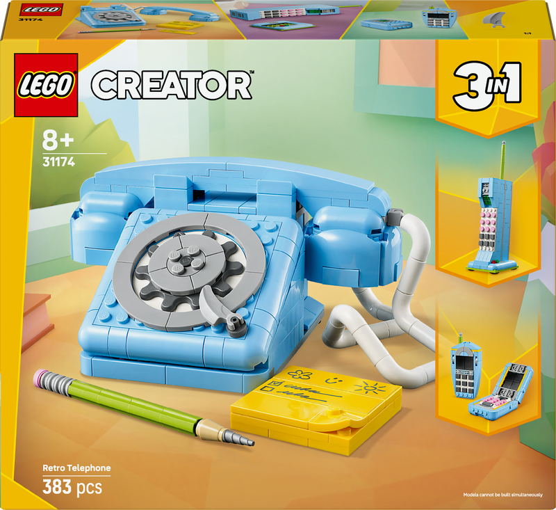 Lego creator retro telephone 31174 &gamma;&iota;&alpha; &eta;&lambda;&iota;&kappa;ί&epsilon;&sigmaf; 8+ 383&tau;&mu;&chi;, , medium-null
