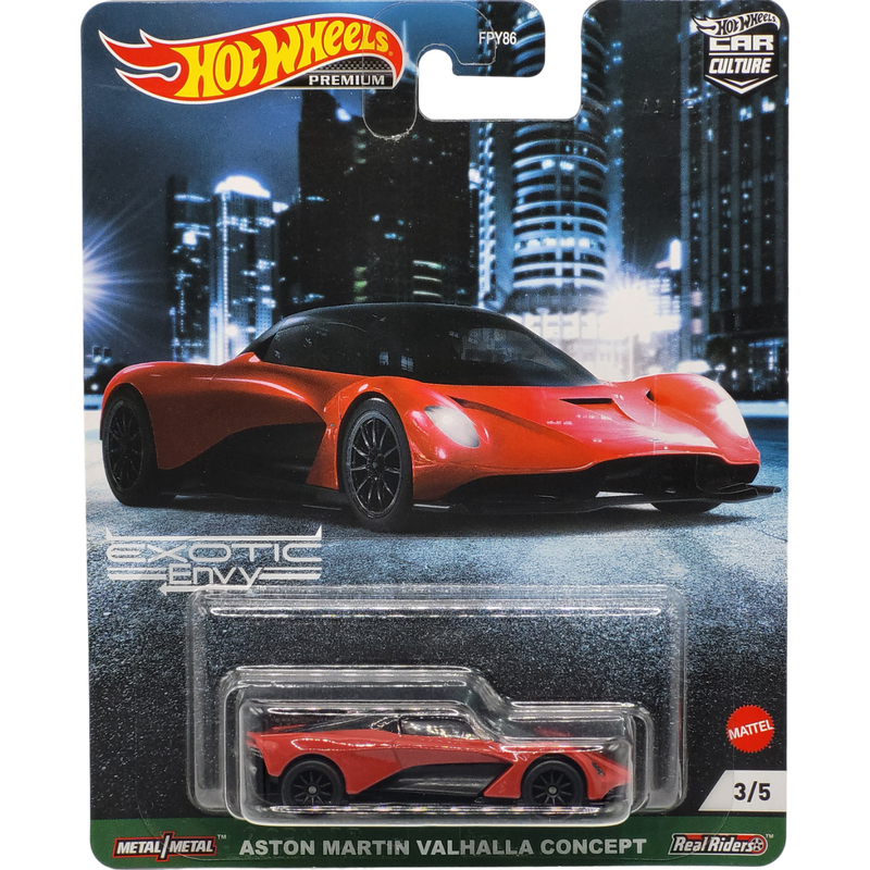Hot wheels premium exotic envy aston martin valhalla concept model, , medium-null