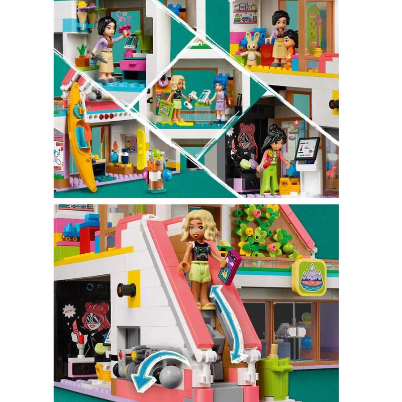 Lego friends heartlake city shopping mall 42604 for ages 8+ 1237pcs, , medium-null