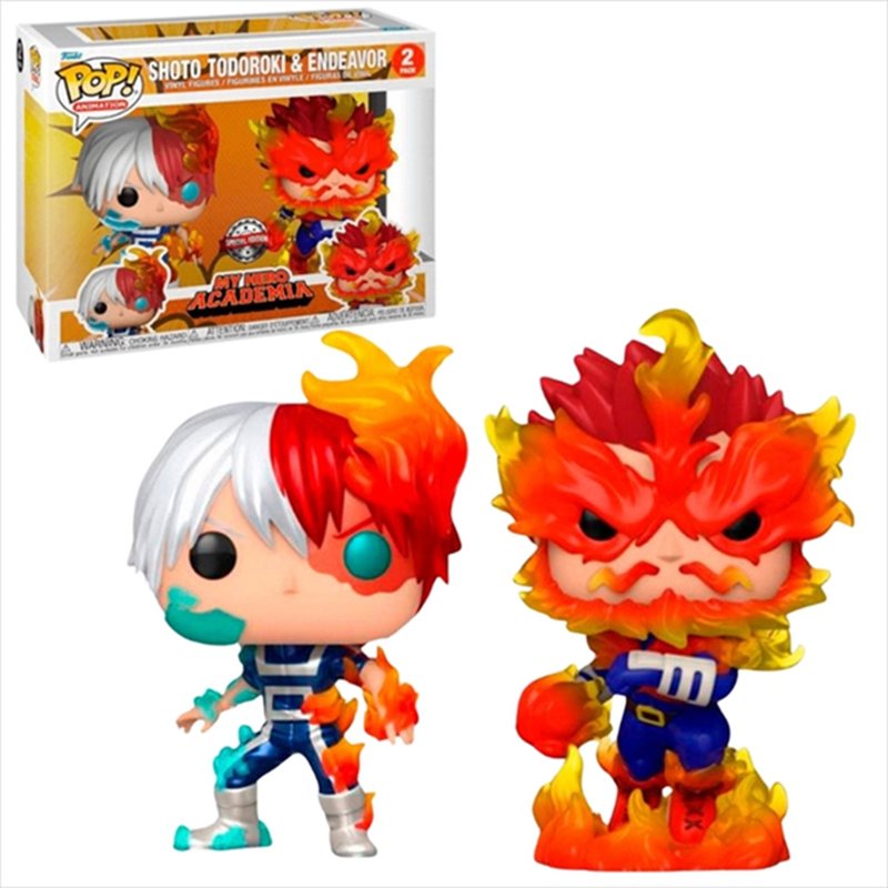 Product image: Funko pop! 2-pack animation: my hero academia s9 - shoto todoroki and endeavor special edition, , medium-null