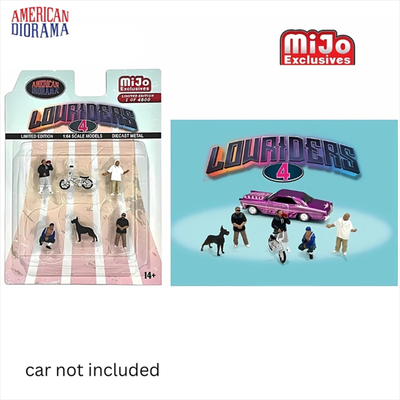 American diorama 1/64 lowrider #4 figure set, various, , medium