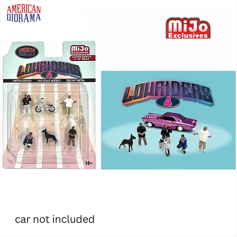 American diorama 1/64 lowrider #4 figure set, various, , medium-null