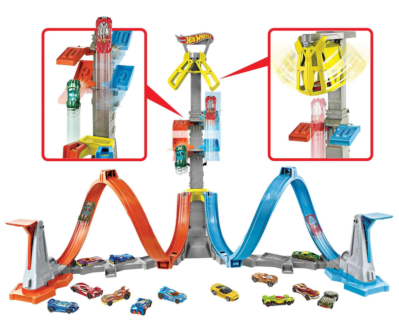 Hot wheels looping action track set, , medium-null