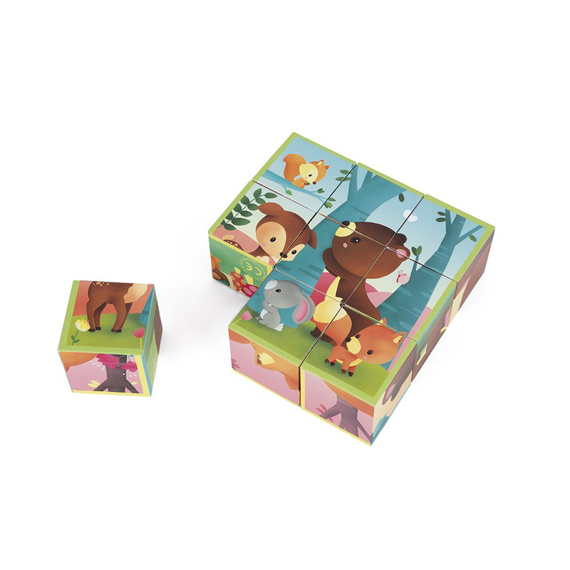 Kubkid - 9 blocks - forest animals, , medium image number null
