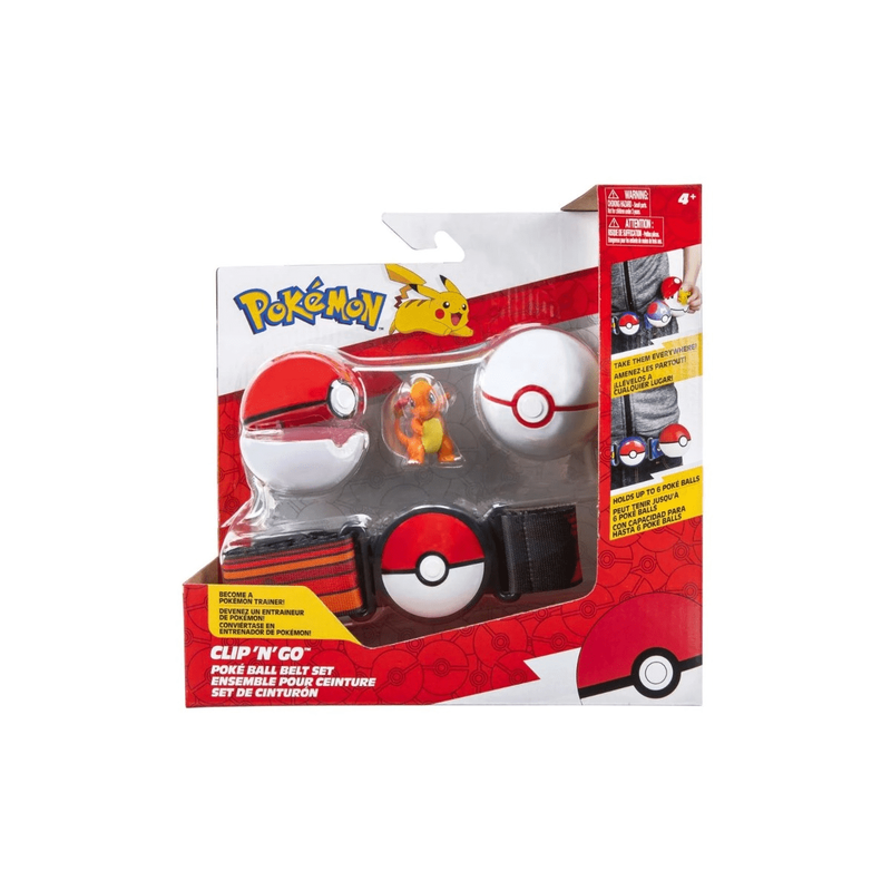 Jazwares pokemon clip n go poke ball with figure, , medium-null