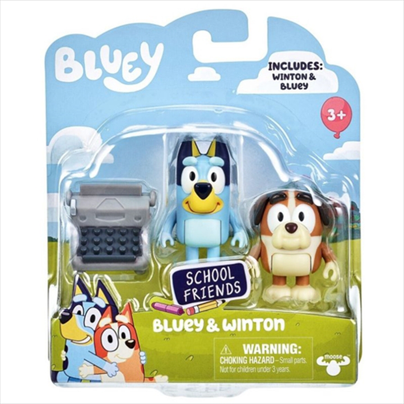 Bluey bingo figure 2pcs bluey winton bly88000, , medium-null