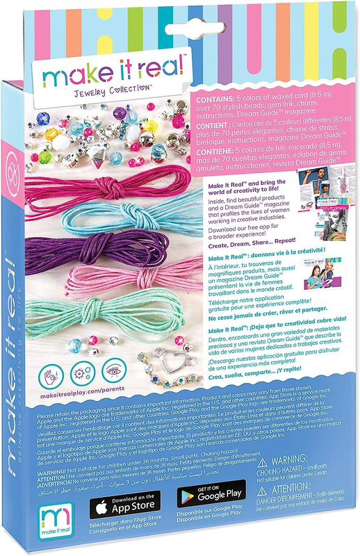 Make it real rainbow jewellery bracelet making kit, , medium-null