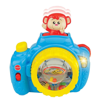 Winfun παιδική φωτογραφική μηχανή με αστεία μαϊμουδάκια pop-up, , medium