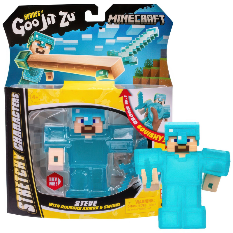 Product image: Heroes of goo jit zu minecraft steve with armour and sword, , medium-null