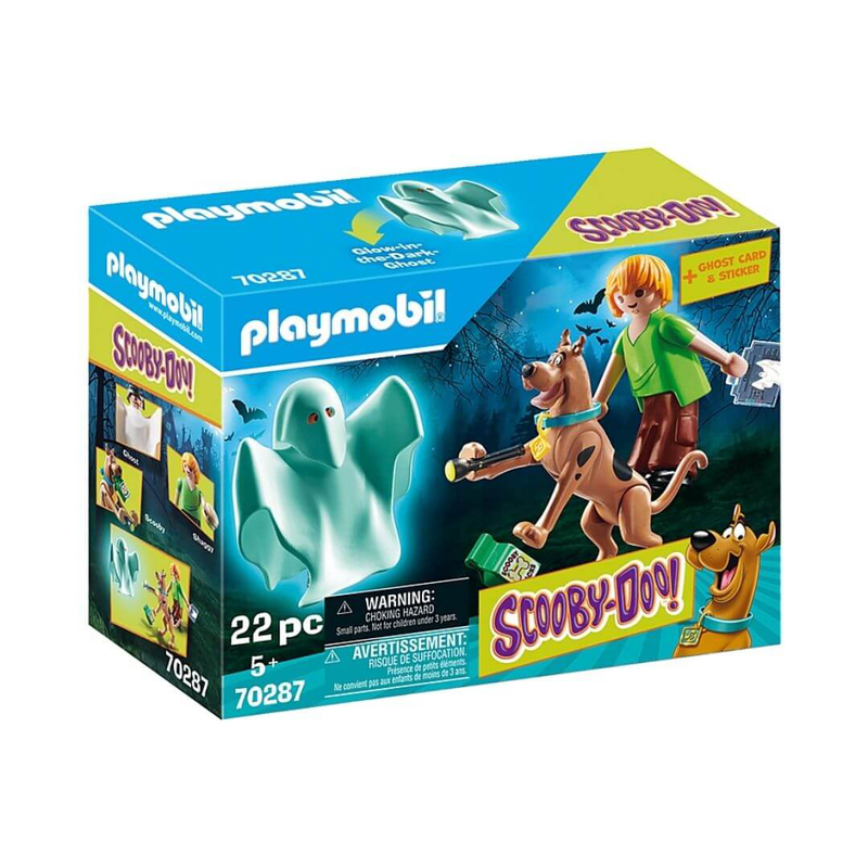 Playmobil 70287 scooby-doo! - scooby and shaggy with ghost, , medium-null
