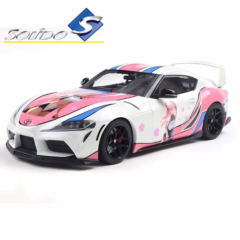 Solido 1/18 2024 toyota supra gr solido works itasha, white/pink/blue, , medium-null