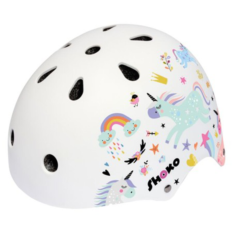 As shoko kids helmet with light unicorn sparkle for ages 3y+ 50537, , medium-null