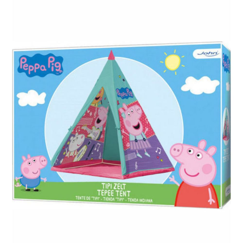 Product image: John παιδική σκηνή ινδιάνικη πέππα το γουρουνάκι πολύχρωμη για 3 χρονών και άνω 72807, , medium-null