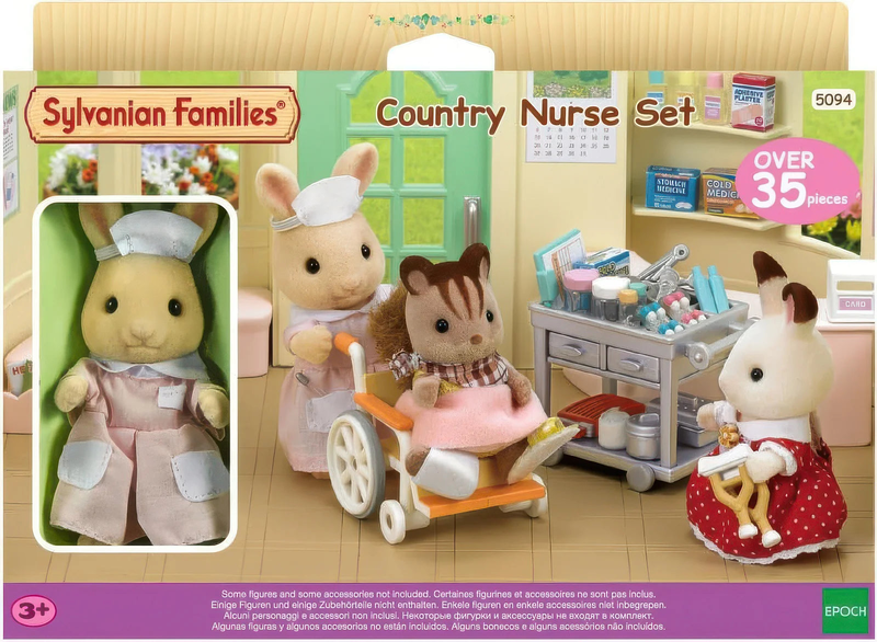 Sylvanian families 5094 country nurse set, , medium-null