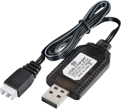 Lithium USB battery charger 7.4v 1000ma 3-pin