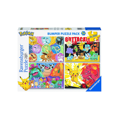 Pokemon puzzles 4x100pcs, , medium
