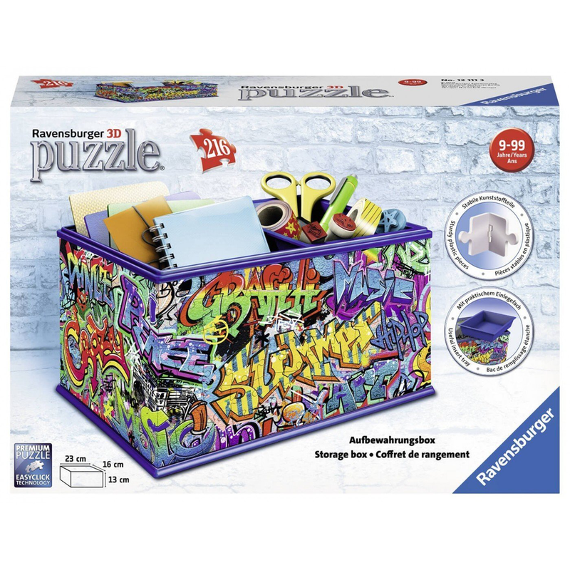 Ravensburger 3d puzzle 216 &tau;&epsilon;&mu;. &Kappa;&omicron;&upsilon;&tau;ί &alpha;&pi;&omicron;&theta;ή&kappa;&epsilon;&upsilon;&sigma;&eta;&sigmaf; graffiti 12111, , medium-null
