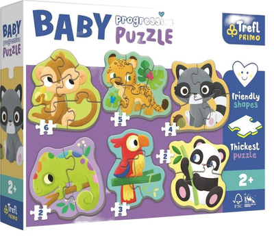 Παιδικό puzzle exotic animals 22pcs για 2+ ετών trefl, , medium