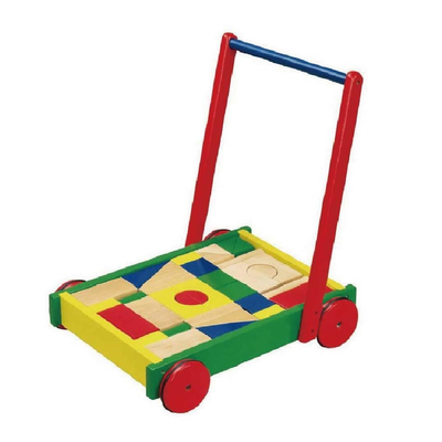 Baby walker with blocks