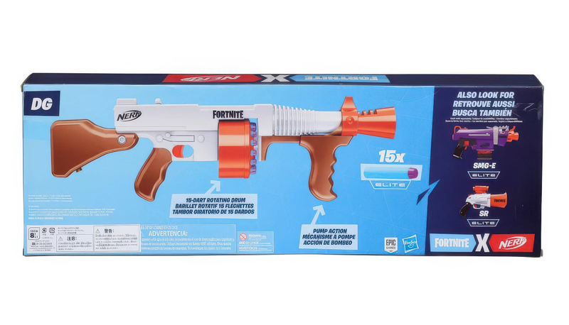 Nerf fortnite dg blaster & 15 darts, , medium-null