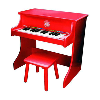 Reig children's wooden upright grand piano - red, , medium