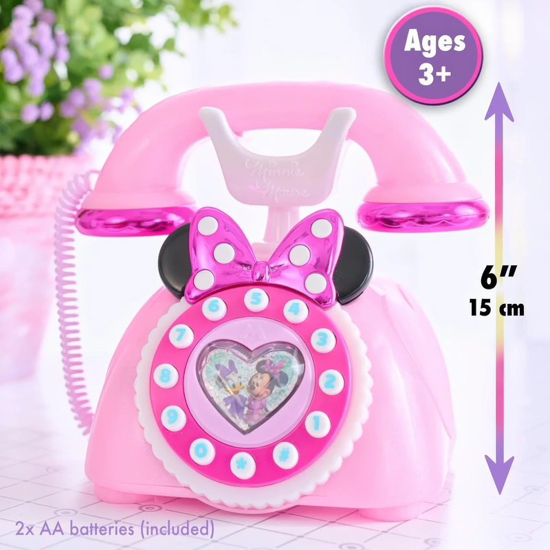 Disney junior minnie mouse ring me rotary style phone, , medium-null