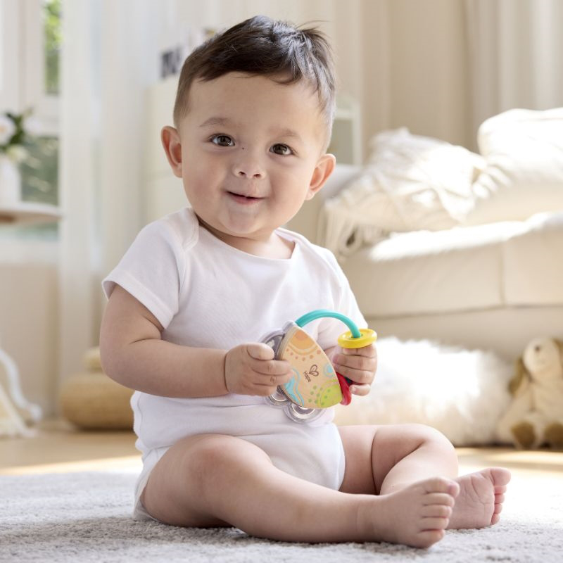 Hape early explorer wooden rattle tiny rattle e0128k, , medium-null