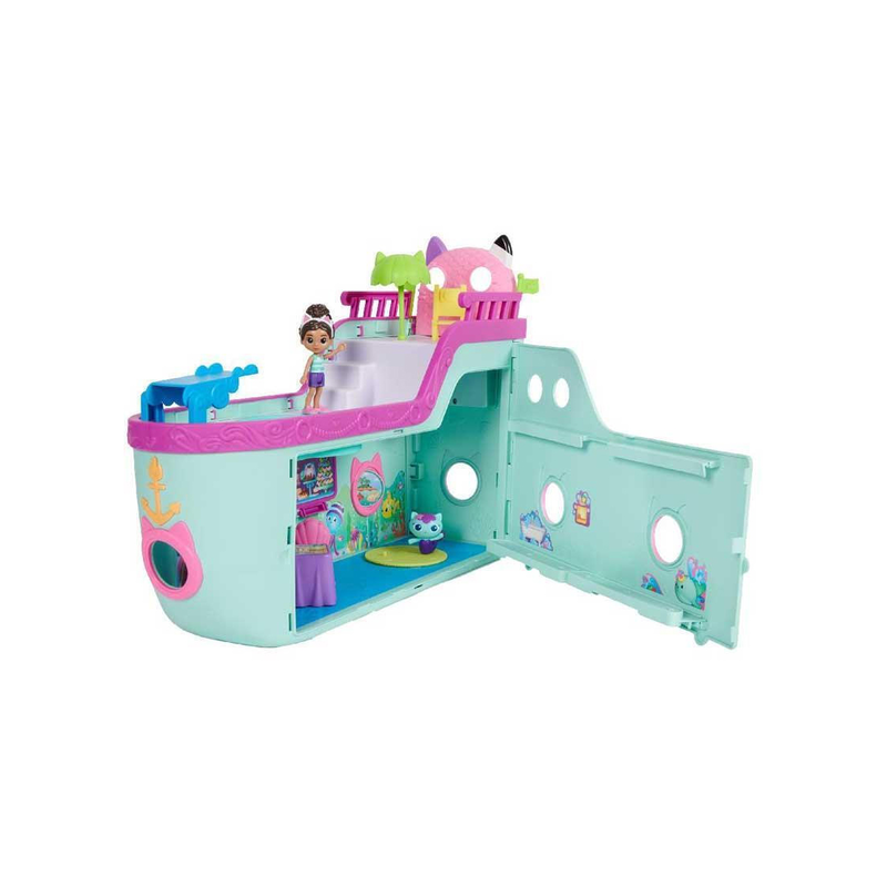 Product image: Gabby's dollhouse 'gabby' cat friend ship playset, , medium-null