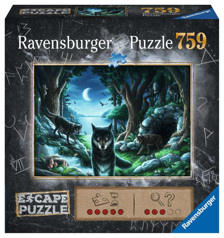 Ravensburger escape curseof the wolves puzzle 759pcs, , medium-null