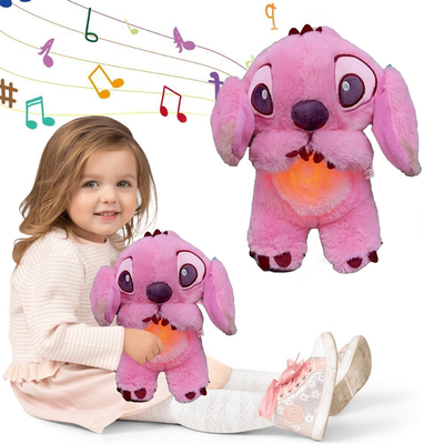 Lilo & stitch - playing, light-up and breathing sleeper, plush - angel