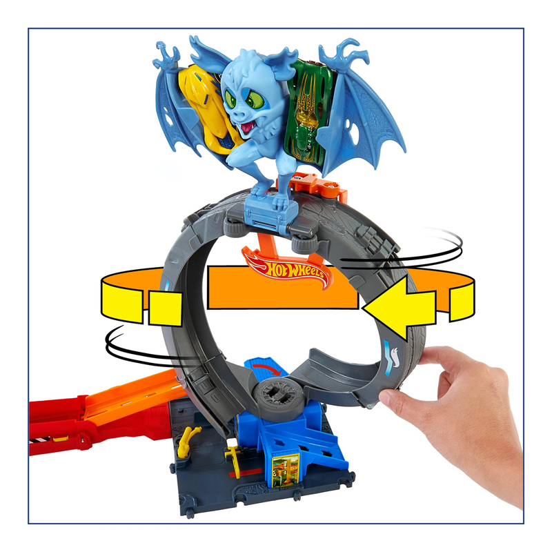 Hot wheels city let's race netflix - bat loop attack set, , medium image number null