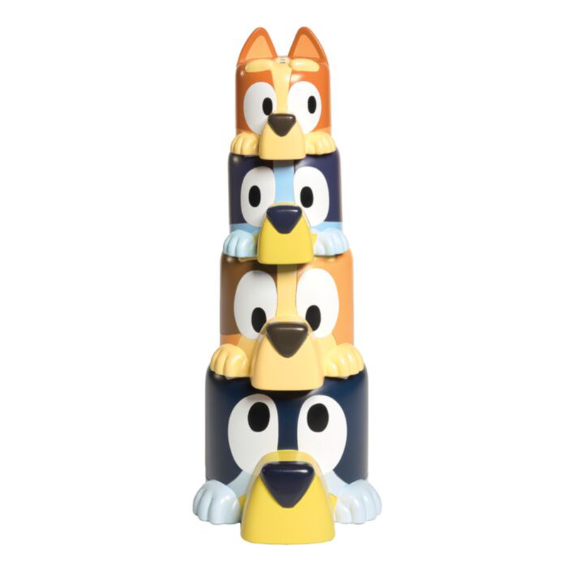 Tomy toomies toddler bath toy bluey family pourers 18m+, , medium-null