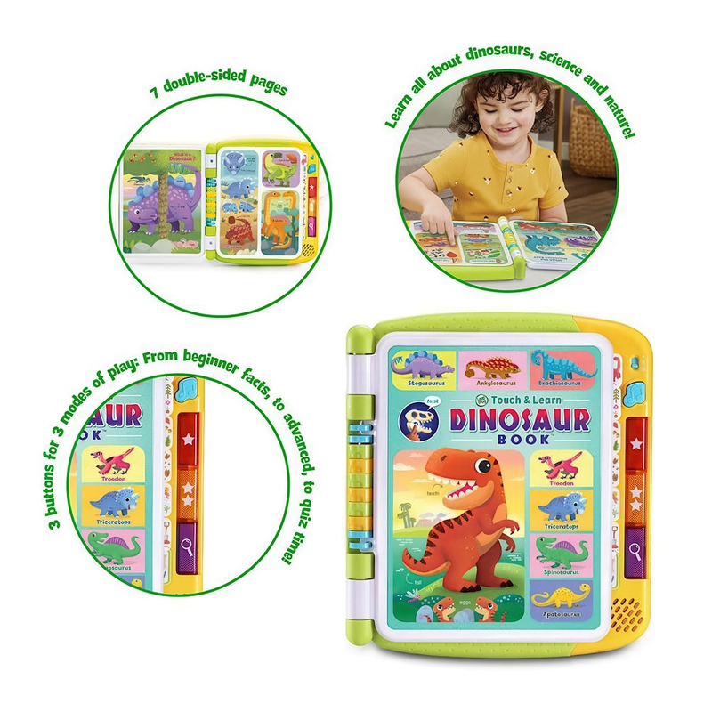 Leapfrog big touch & learn dinosaur book - dinosaur, , medium-null