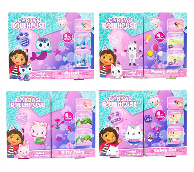 Gabby's dollhouse mini clay world 4 - assorted