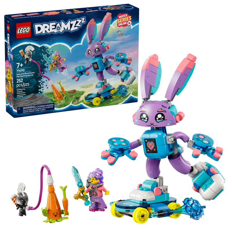 Lego dreamzzz 71490 izzie and bunchurro the gaming bunny, , medium-null