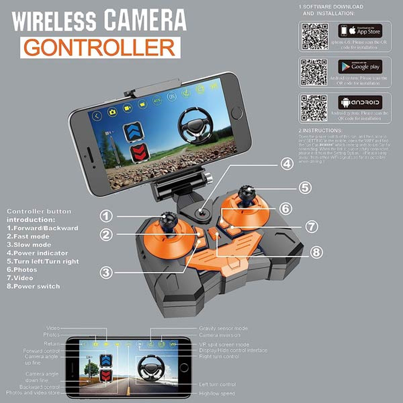 Product image: Τηλεκατευθυνόμενο αυτοκίνητο με ασύρματη κάμερα, , medium-null