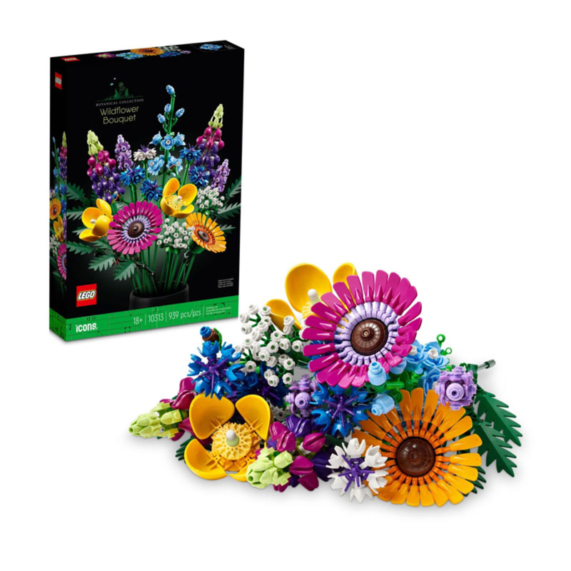 Lego botanical wildflower bouquet 10313 για ηλικίες 18+ 939τμχ, , medium-null