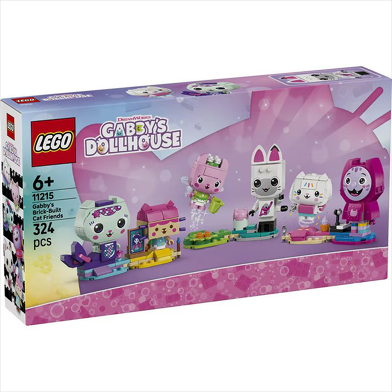 Lego 11215 gabbys dollhouse - gabbys brick-built cat friends, , medium-null