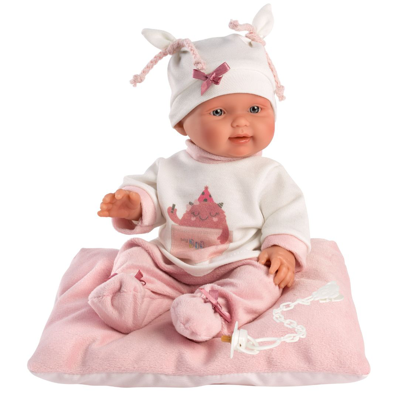 Llorens bebita cojin good monster with cushion doll 26cm 26312, , medium-null