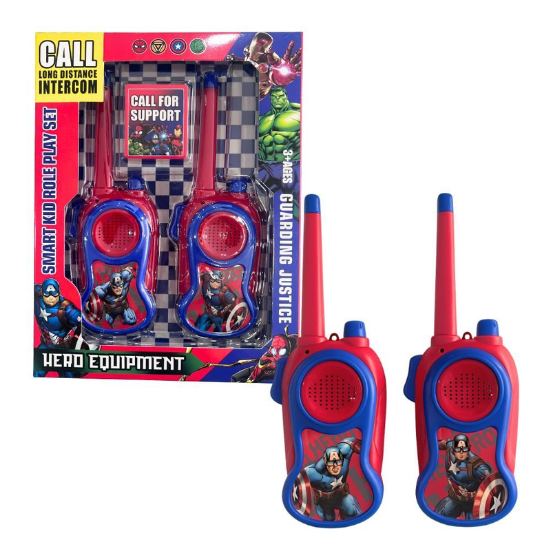 Hero range&nbsp;&sigma;&epsilon;&tau; &pi;&alpha;&iota;&delta;&iota;&kappa;ά walkie talkies captain america marvel 2 &tau;&epsilon;&mu;&alpha;&chi;ί&omega;&nu;, 3+ &epsilon;&tau;ώ&nu;, , medium-null