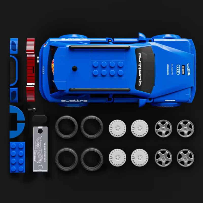 Hot wheels brick &ndash; audi avant rs2 building toy kit jgr28, , medium-null