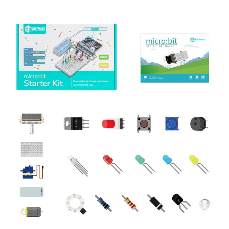 Micro:bit starter kit: coding & electronics set (w/o board) elecfreaks, , medium-null