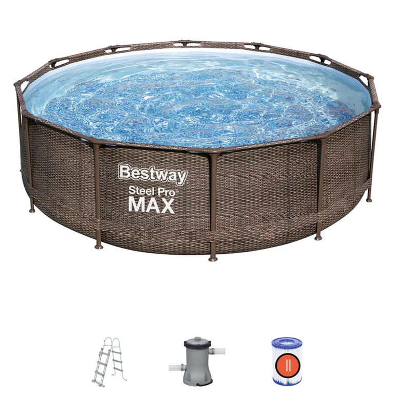 Bestway steel pro max round pool set (12' x 39.5"/3.66m x 1.00m), , medium-null